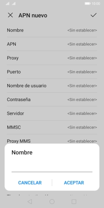 Introduce Vodafone Internet y pulsa ACEPTAR.