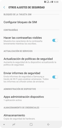 Pulsa Configurar bloqueo de SIM.