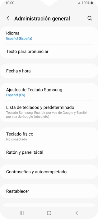 Pulsa Fecha y hora.