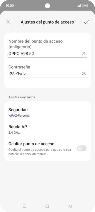 Pulsa Seguridad.
