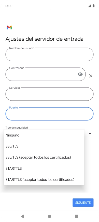 Pulsa SSL/TLS.