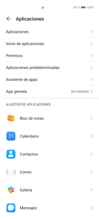 Pulsa Aplicaciones.