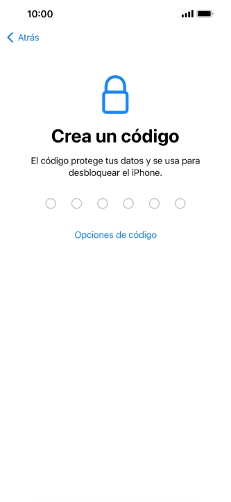 Pulsa Opciones de código.