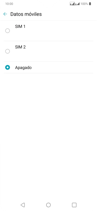 Pulsa el ajuste deseado.