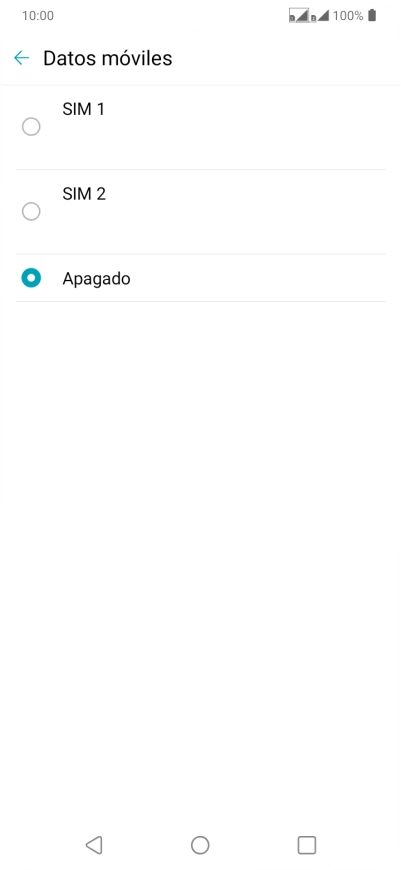 Pulsa el ajuste deseado.