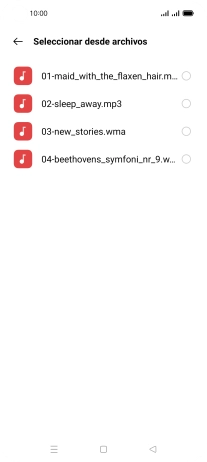 Pulsa los timbres de llamada deseados para escucharlos.
