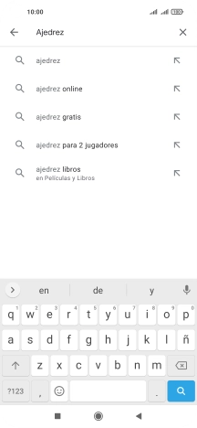 Introduce el nombre del tema o de la app y pulsa el icono de búsqueda.