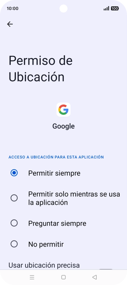 Pulsa el ajuste deseado.