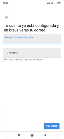 Pulsa Tu nombre e introduce el nombre del remitente.