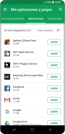 Pulsa la app deseada.