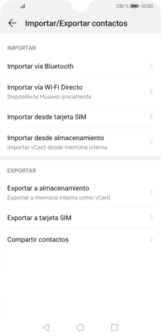 Pulsa Importar desde tarjeta SIM.