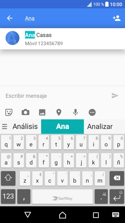 Pulsa el contacto deseado.