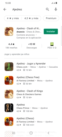 Pulsa la app deseada.