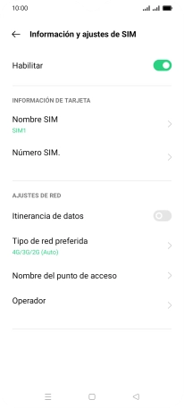 Pulsa el indicador junto a 