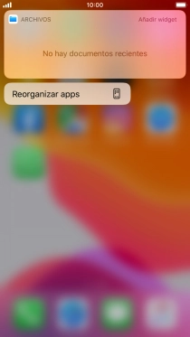 Pulsa Reorganizar apps.