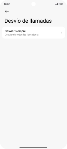 Pulsa el tipo de desvío deseado.