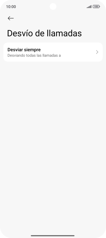 Pulsa el tipo de desvío deseado.