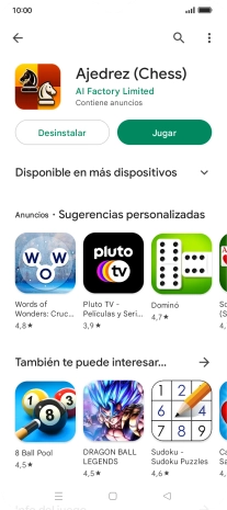 Pulsa la tecla de inicio para terminar y regresar a la pantalla de inicio.