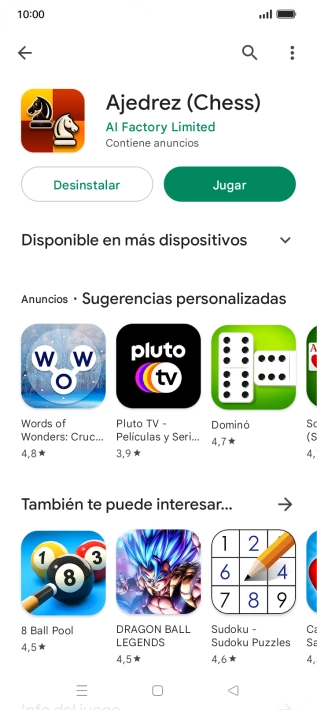 Pulsa la tecla de inicio para terminar y regresar a la pantalla de inicio.