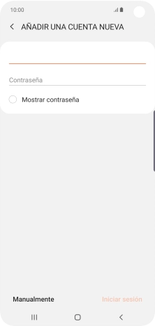 Pulsa Contraseña e introduce la contraseña de tu cuenta de correo electrónico.