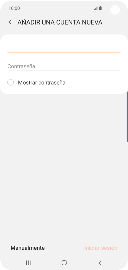 Pulsa Contraseña e introduce la contraseña de tu cuenta de correo electrónico.