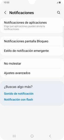 Pulsa Notificaciones de aplicaciones.