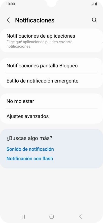 Pulsa Notificaciones de aplicaciones.