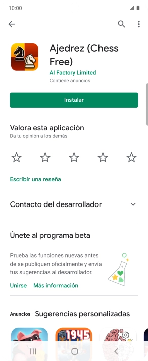 Pulsa la tecla de inicio para terminar y regresar a la pantalla de inicio.