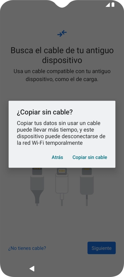 Pulsa Copiar sin cable.