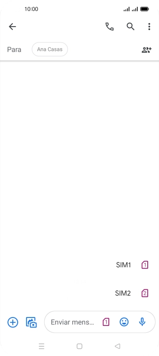 Pulsa la tarjeta SIM deseada.