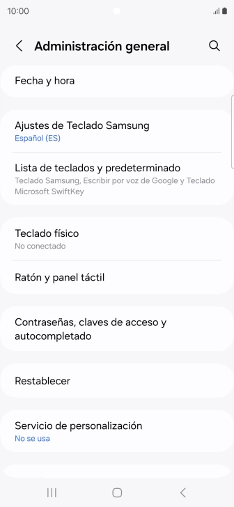 Pulsa Fecha y hora.