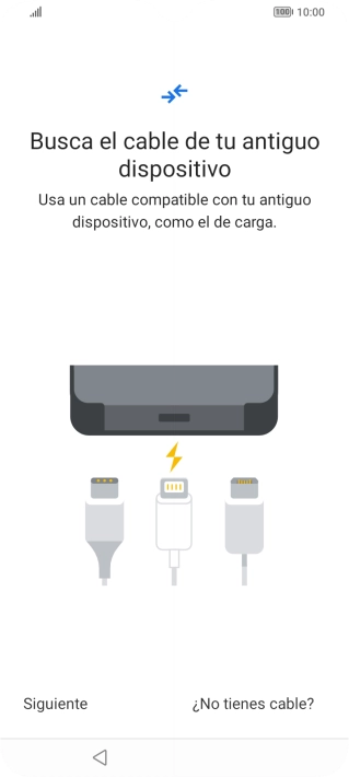 Pulsa ¿No tienes cable?.