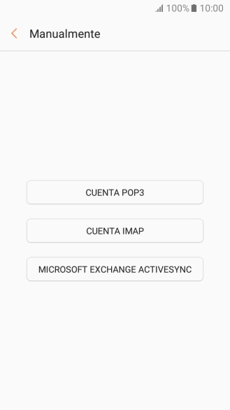Pulsa CUENTA POP3.