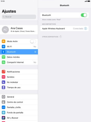 Pulsa la tecla de inicio para terminar y regresar a la pantalla de inicio.