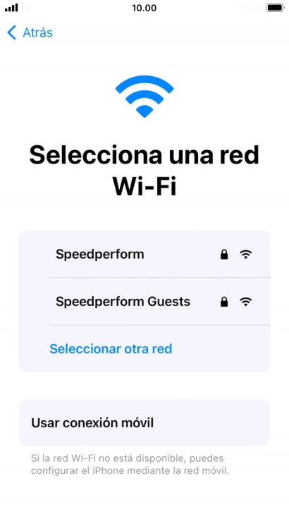 Pulsa la red wifi deseada.
