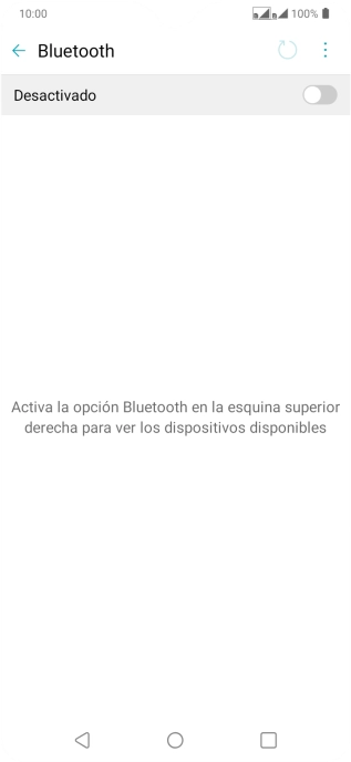 Pulsa el indicador para activar la función.