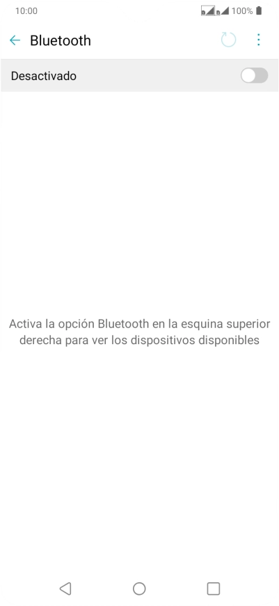 Pulsa el indicador para activar la función.