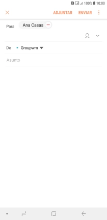 Pulsa Asunto e introduce el asunto deseado.