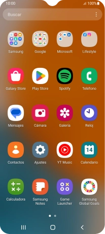 Pulsa Galería y desplázate a la carpeta deseada.