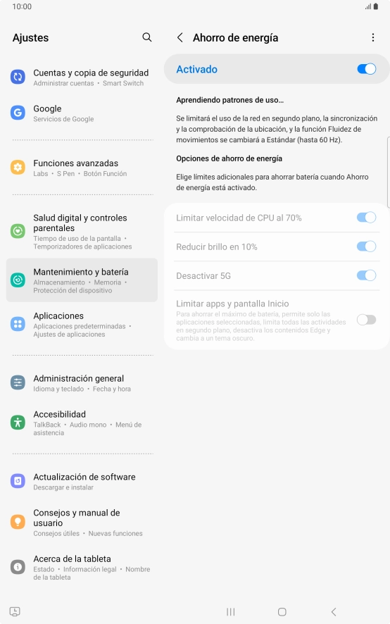 Pulsa la tecla de inicio para terminar y regresar a la pantalla de inicio.
