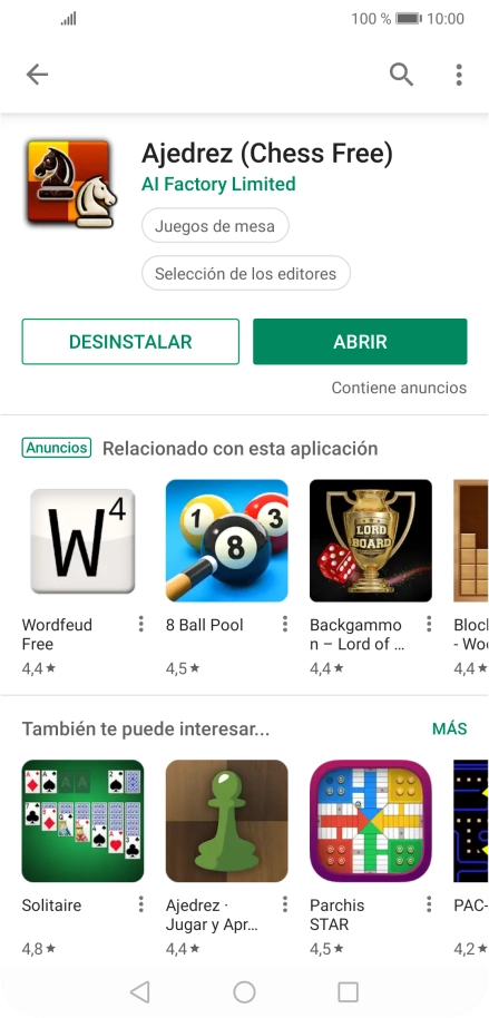 Pulsa la tecla de inicio para terminar y regresar a la pantalla de inicio.