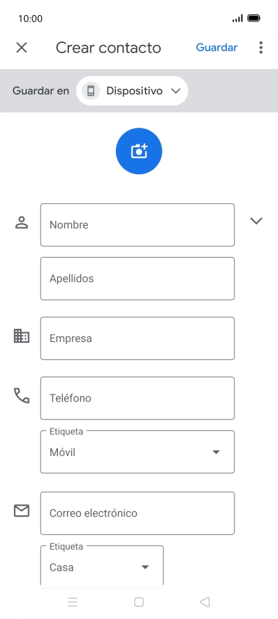 Pulsa la lista desplegable junto a 