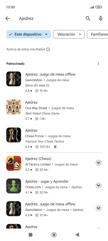 Pulsa la app deseada.