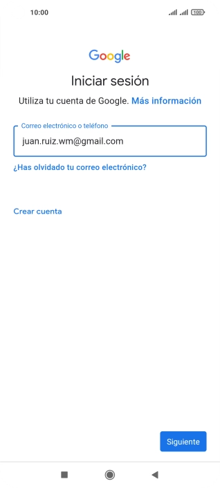 Pulsa Siguiente.