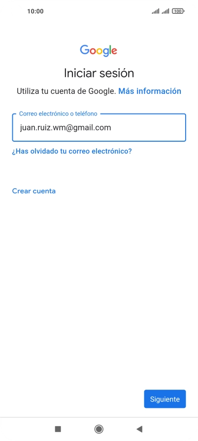 Pulsa Siguiente.