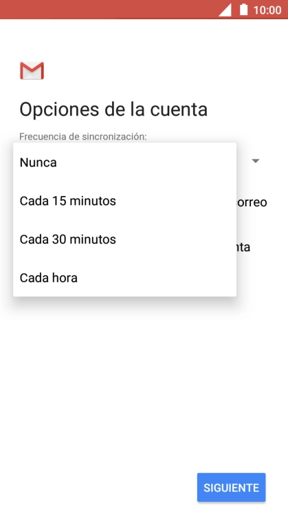 Pulsa el ajuste deseado.