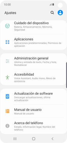 Pulsa Administración general.