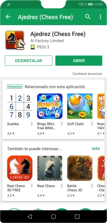 Pulsa la tecla de inicio para terminar y regresar a la pantalla de inicio.