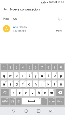 Pulsa el contacto deseado.