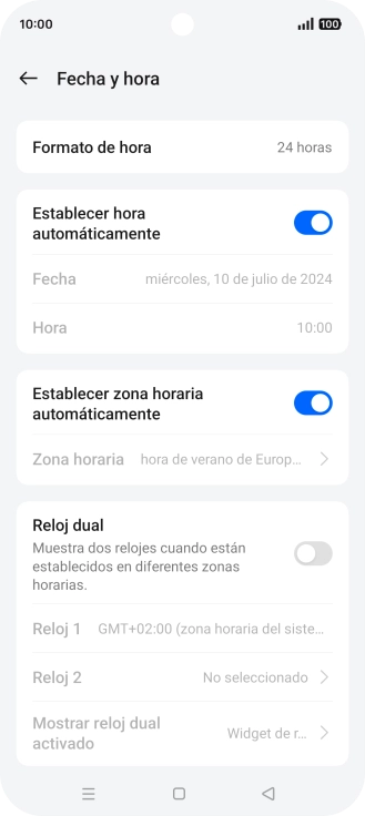 Pulsa la tecla de inicio para terminar y regresar a la pantalla de inicio.